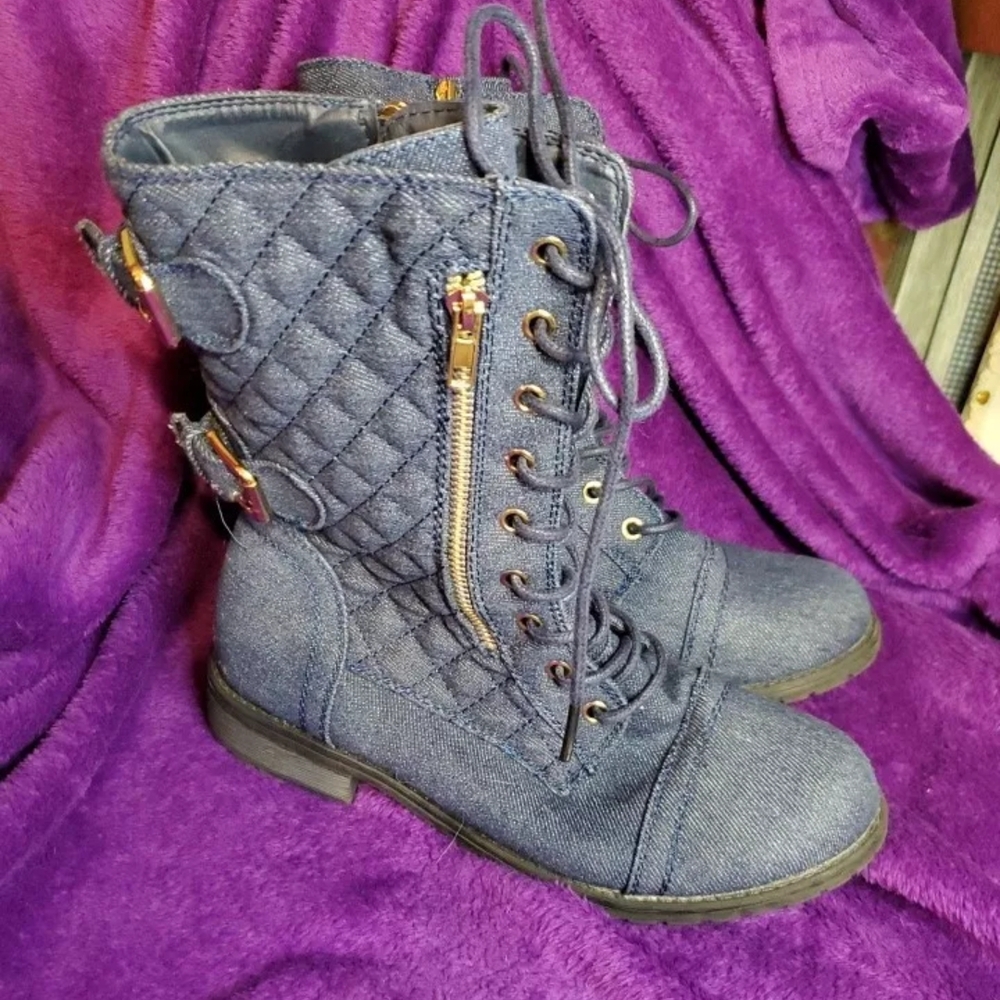 Forever Blue Jean Ankle Boots